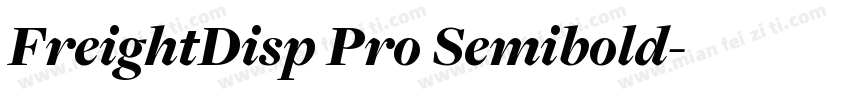 FreightDisp Pro Semibold字体转换